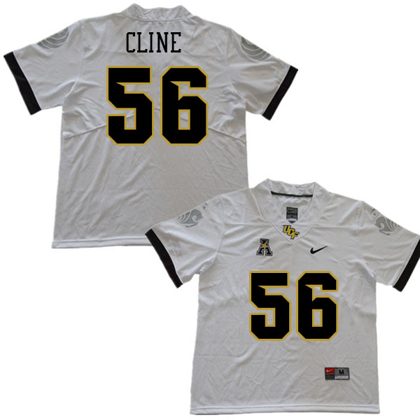 Men #56 Johnathan Cline UCF Knights College Football Jerseys Stitched Sale-White - Click Image to Close
